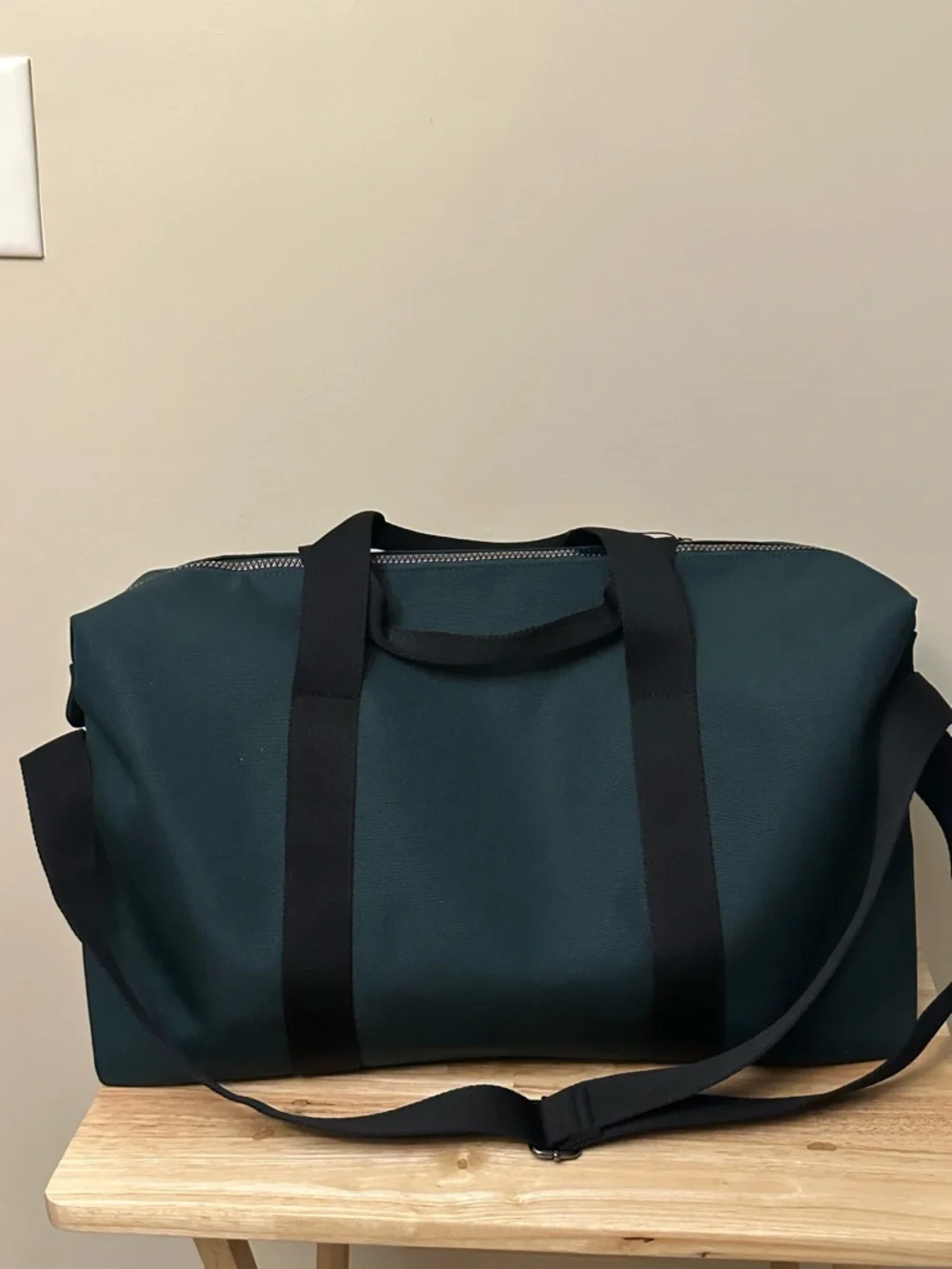 Coach Dark Green Canvas Duffel with Black Straps - Picture 2 of 10